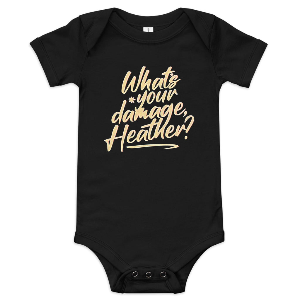 What's Your Damage, Heather? Kid's Onesie