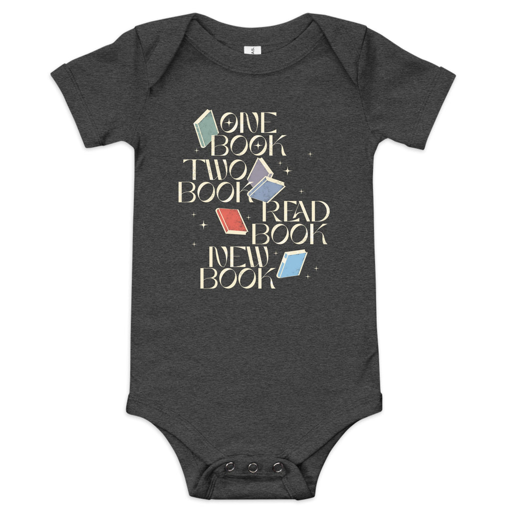 One Book Two Book Read Book New Book Kid's Onesie