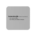 Inconceivable Definition Coaster