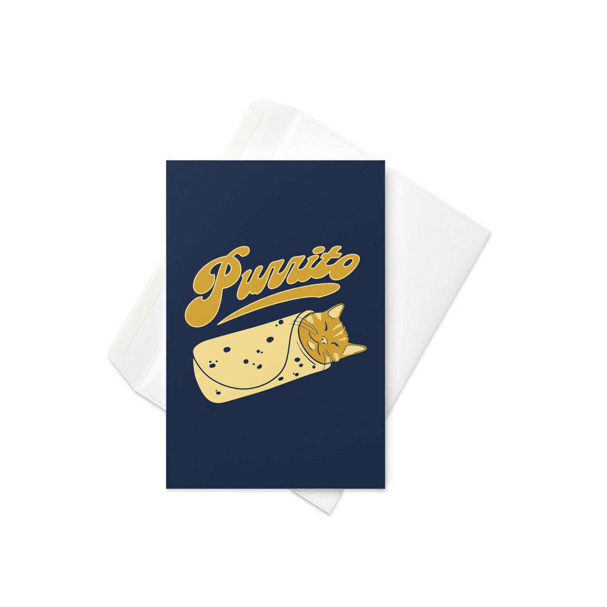 Purrito Greeting Card