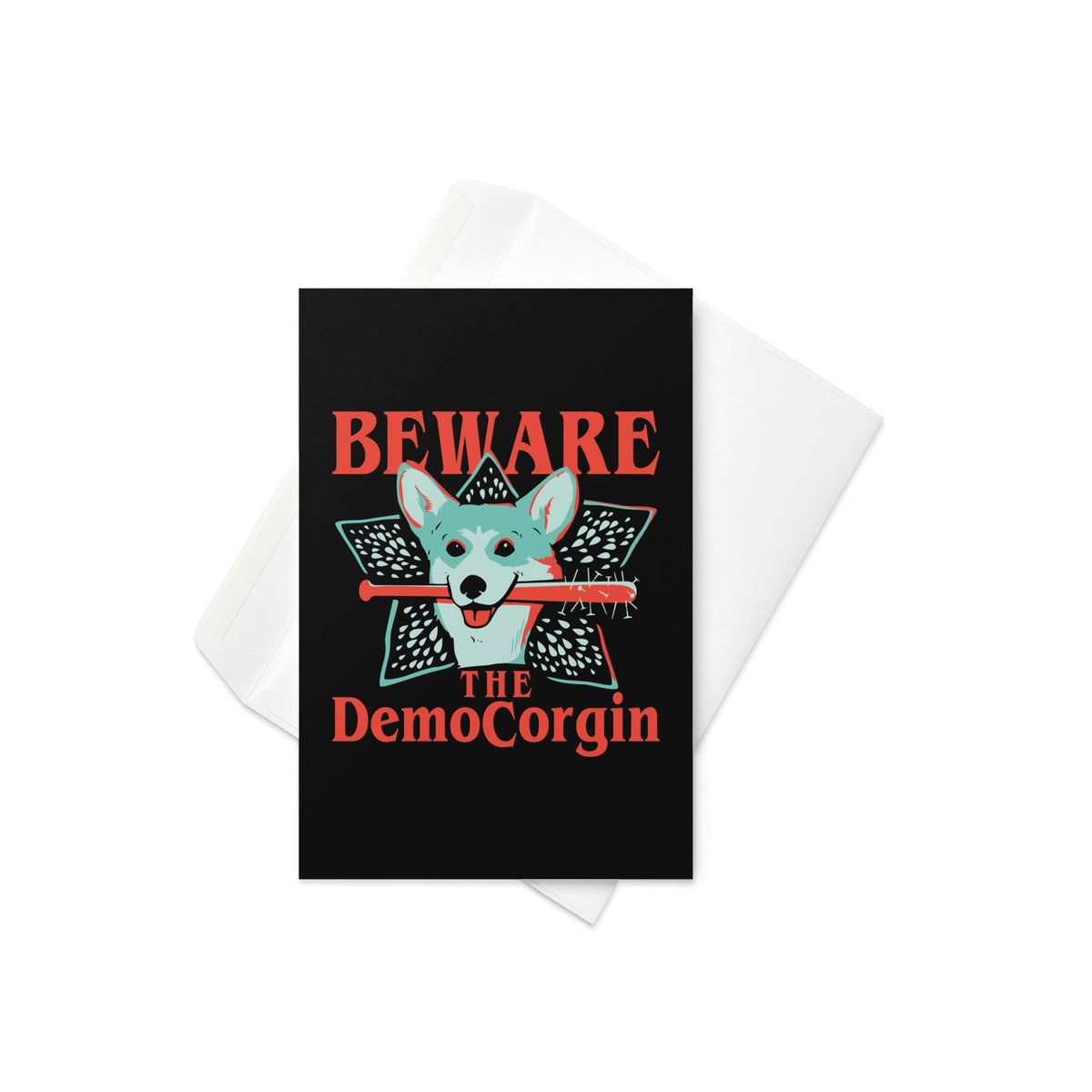 The DemoCorgin Greeting Card