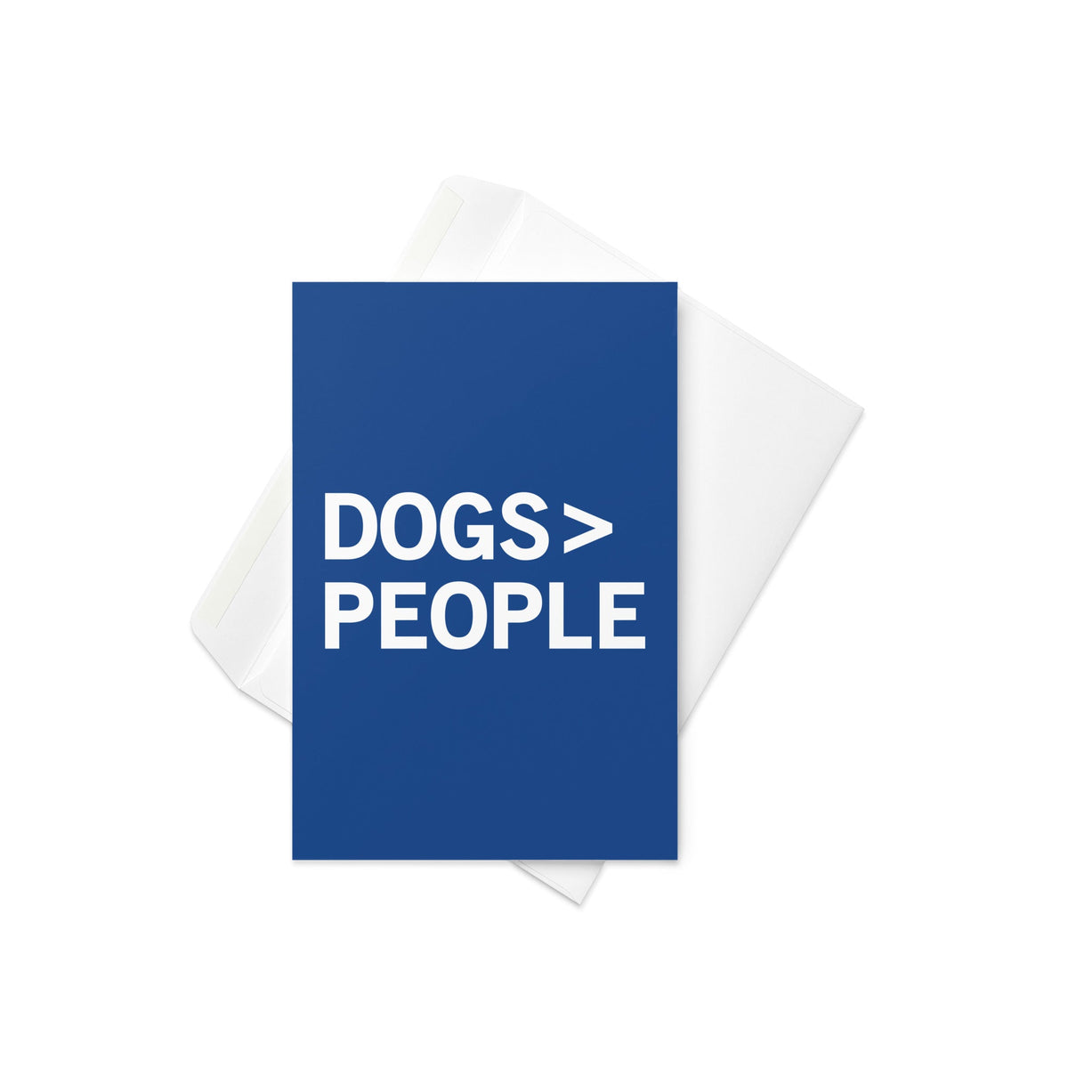 Dogs>People Greeting Card