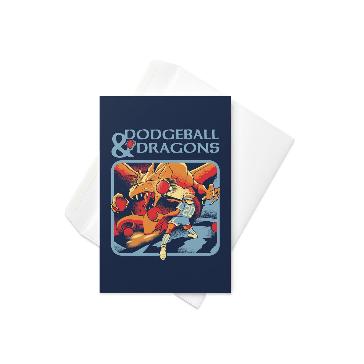 Dodgeball And Dragons Greeting Card