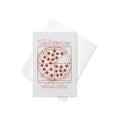 Vitruvian Pizza Greeting Card