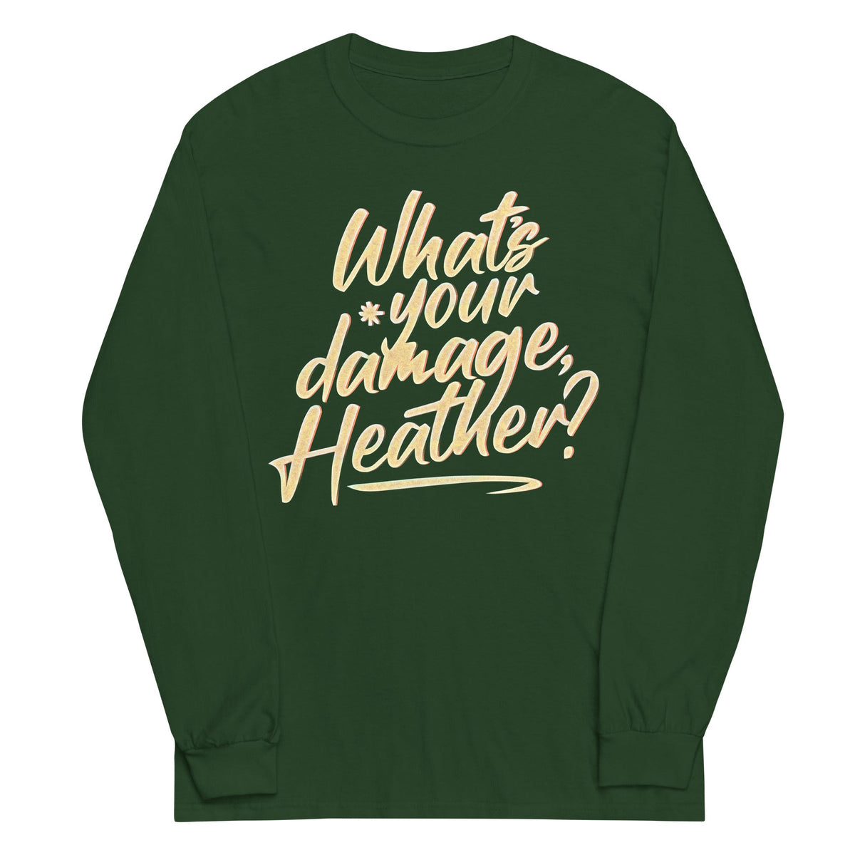 What's Your Damage, Heather? Unisex Long Sleeve Tee product image 4