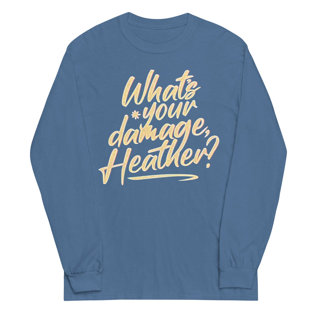 What's Your Damage, Heather? Unisex Long Sleeve Tee product image 1