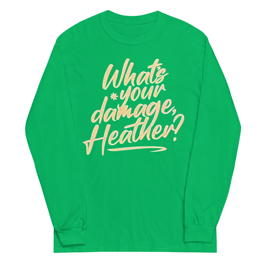 What's Your Damage, Heather? Unisex Long Sleeve Tee product image 8
