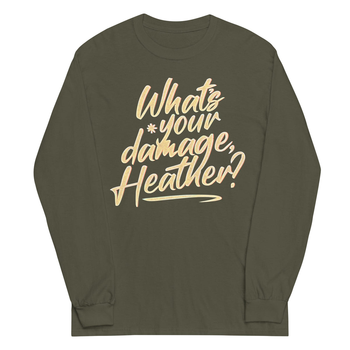 What's Your Damage, Heather? Unisex Long Sleeve Tee product image 7