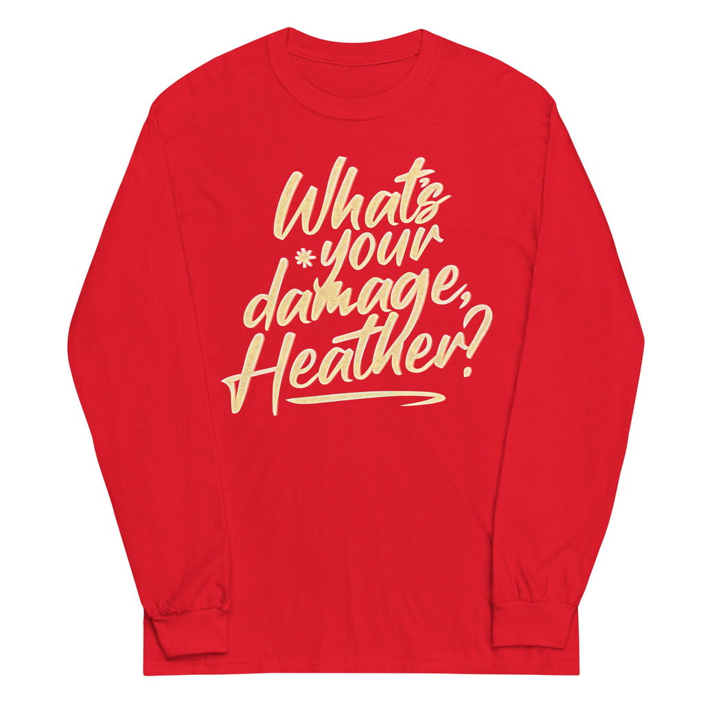 What's Your Damage, Heather? Unisex Long Sleeve Tee product image 5