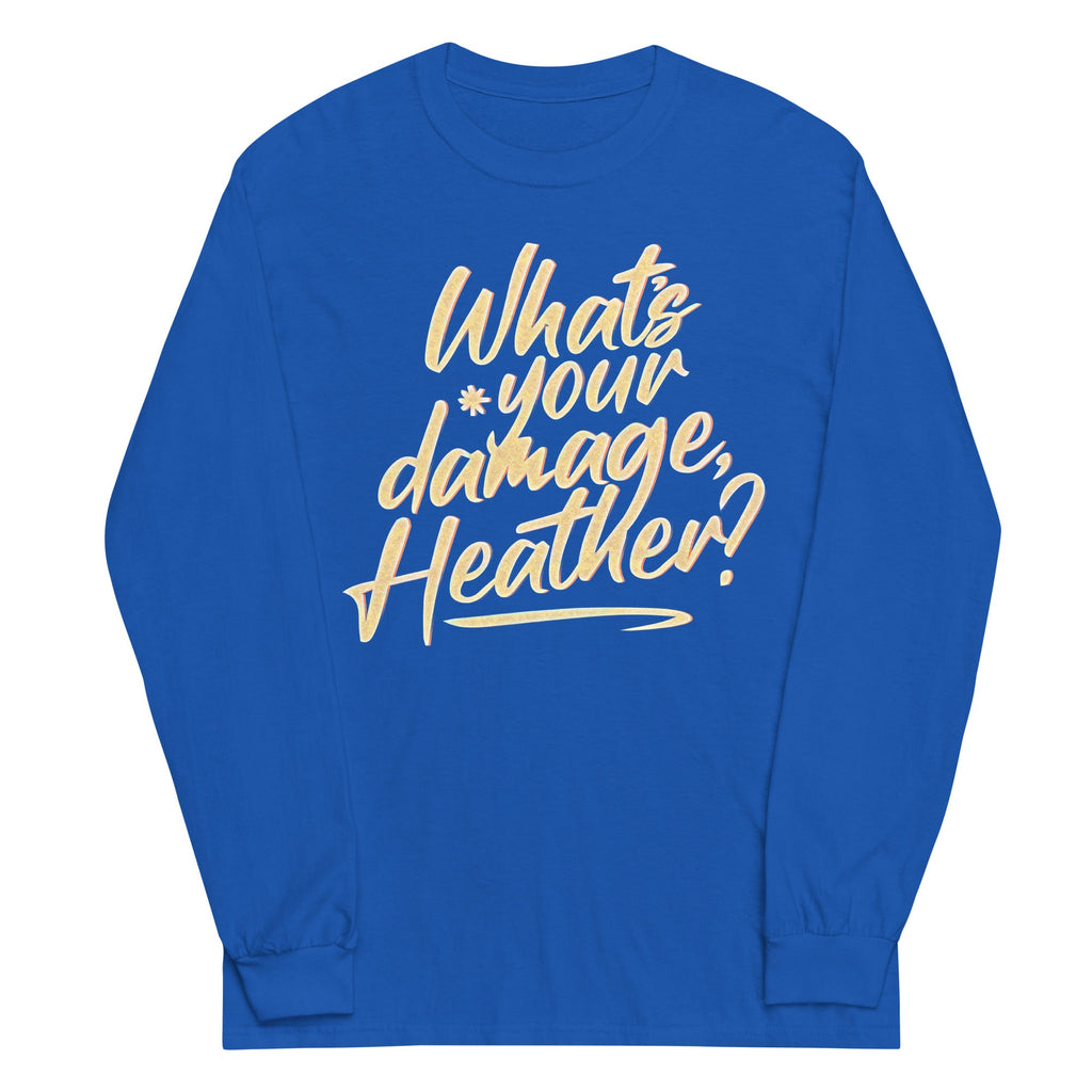 What's Your Damage, Heather? Unisex Long Sleeve Tee product image 6