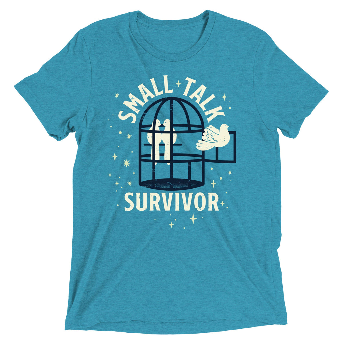 Small Talk Survivor Men's Tri-Blend Tee product image 1