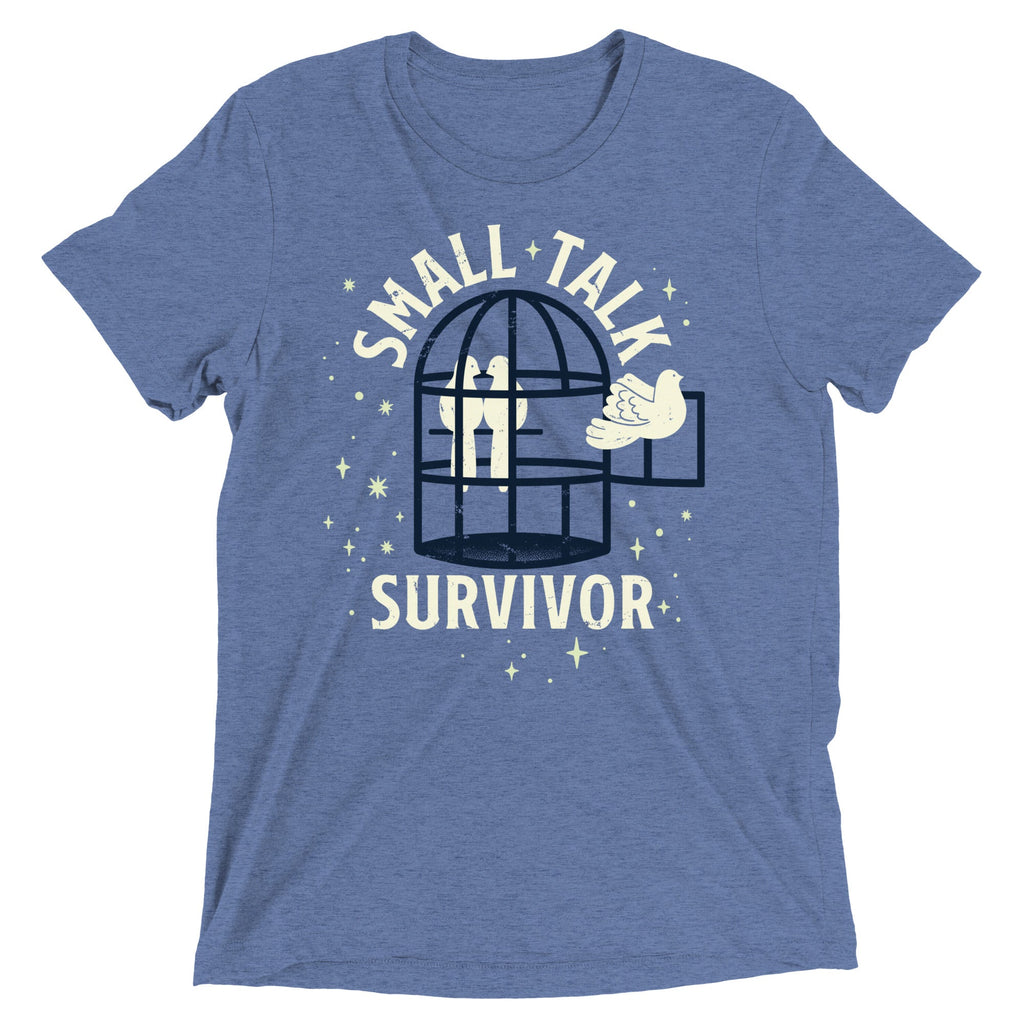 Small Talk Survivor Men's Tri-Blend Tee product image 5