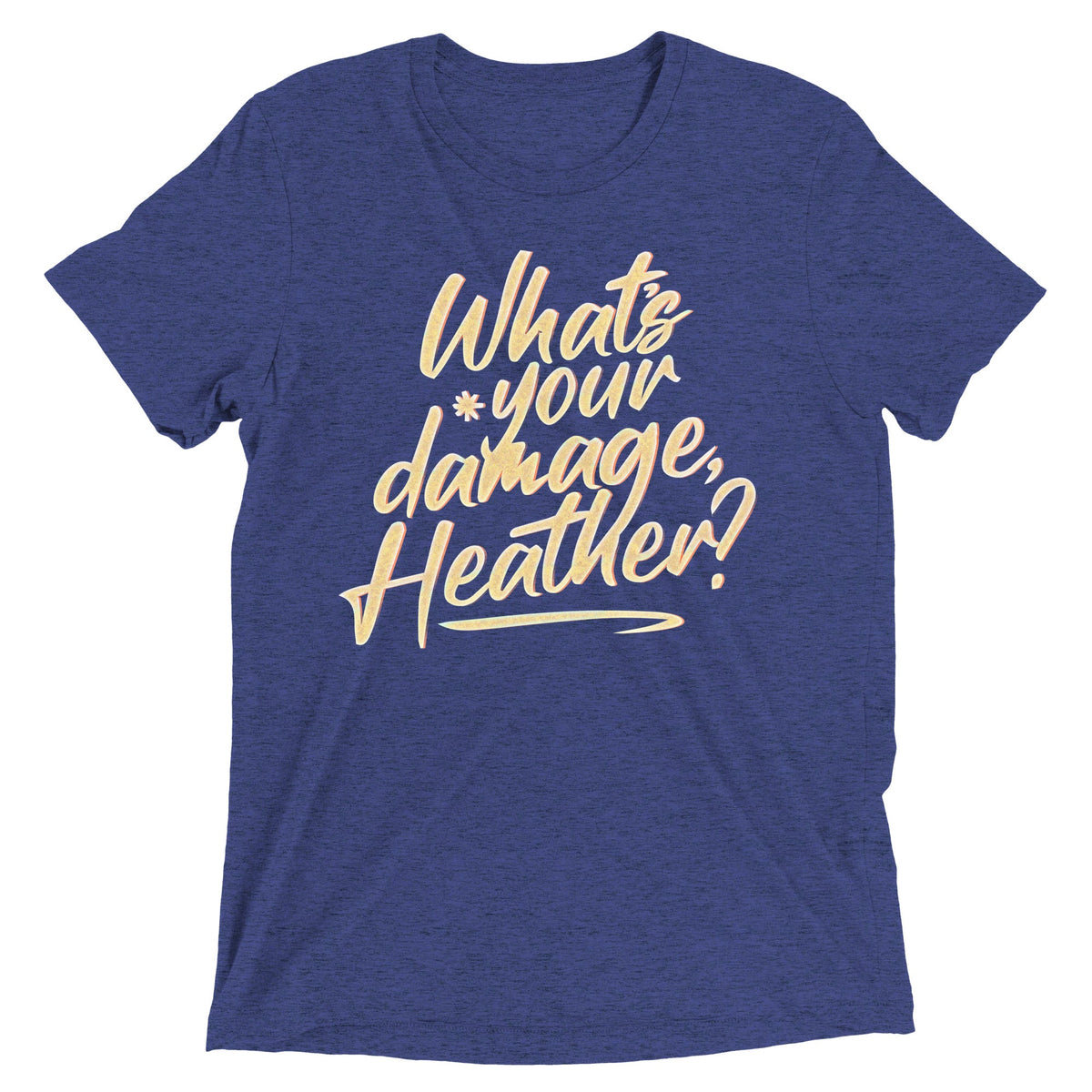 What's Your Damage, Heather? Men's Tri-Blend Tee product image 3