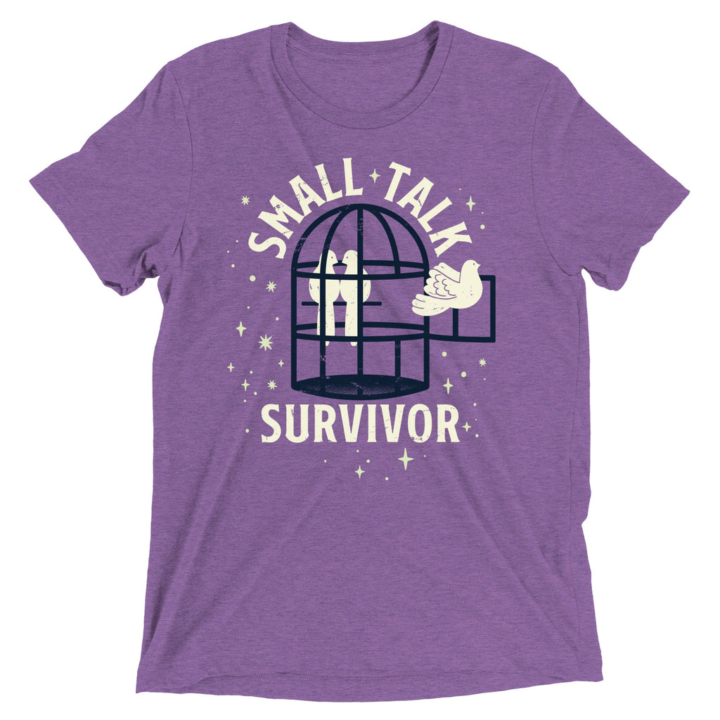 Small Talk Survivor Men's Tri-Blend Tee product image 3