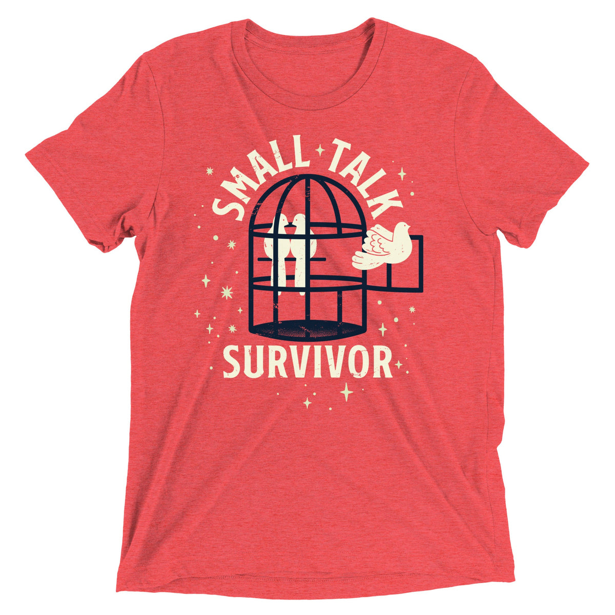 Small Talk Survivor Men's Tri-Blend Tee product image 4
