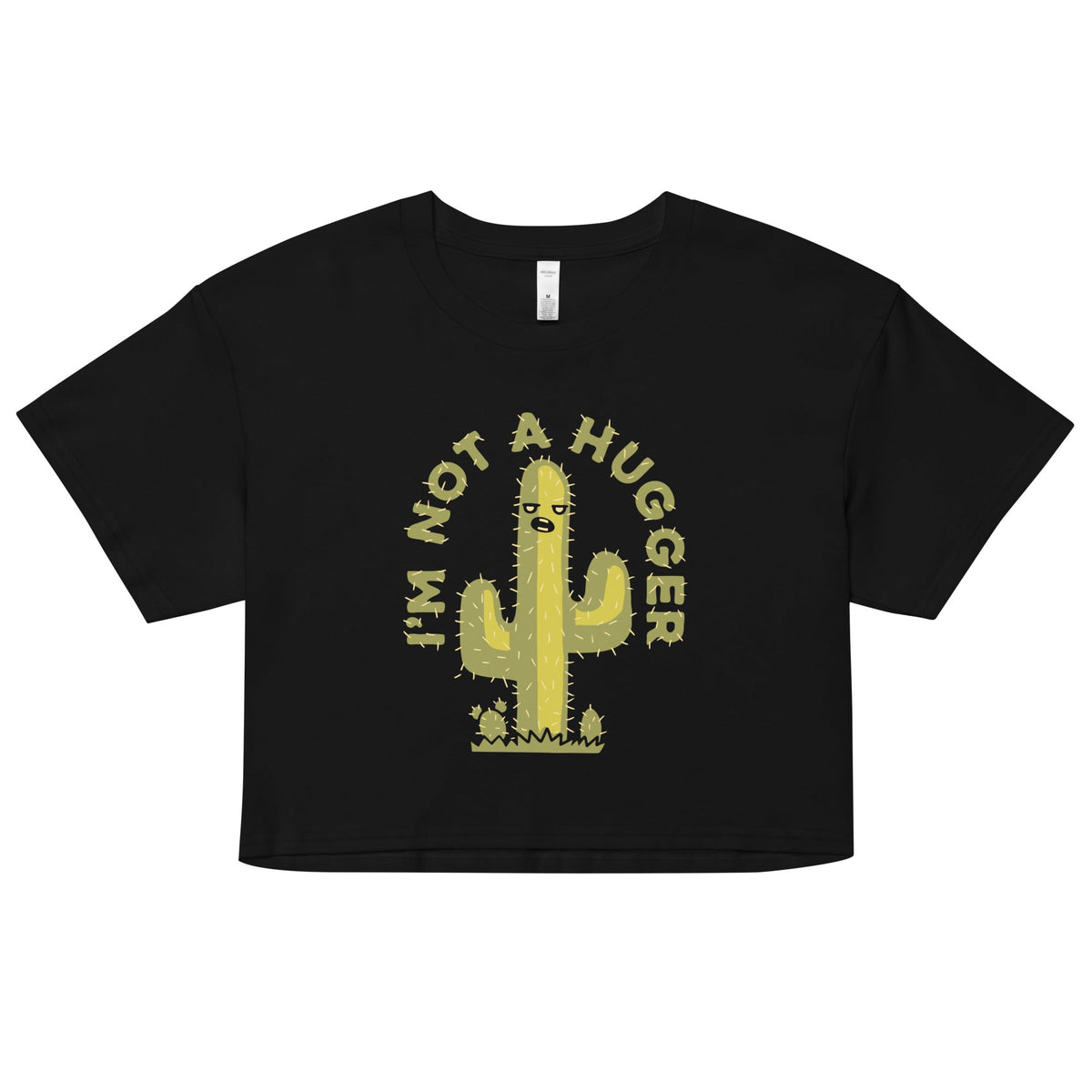 I'm Not A Hugger Women's Crop Tee product image 1