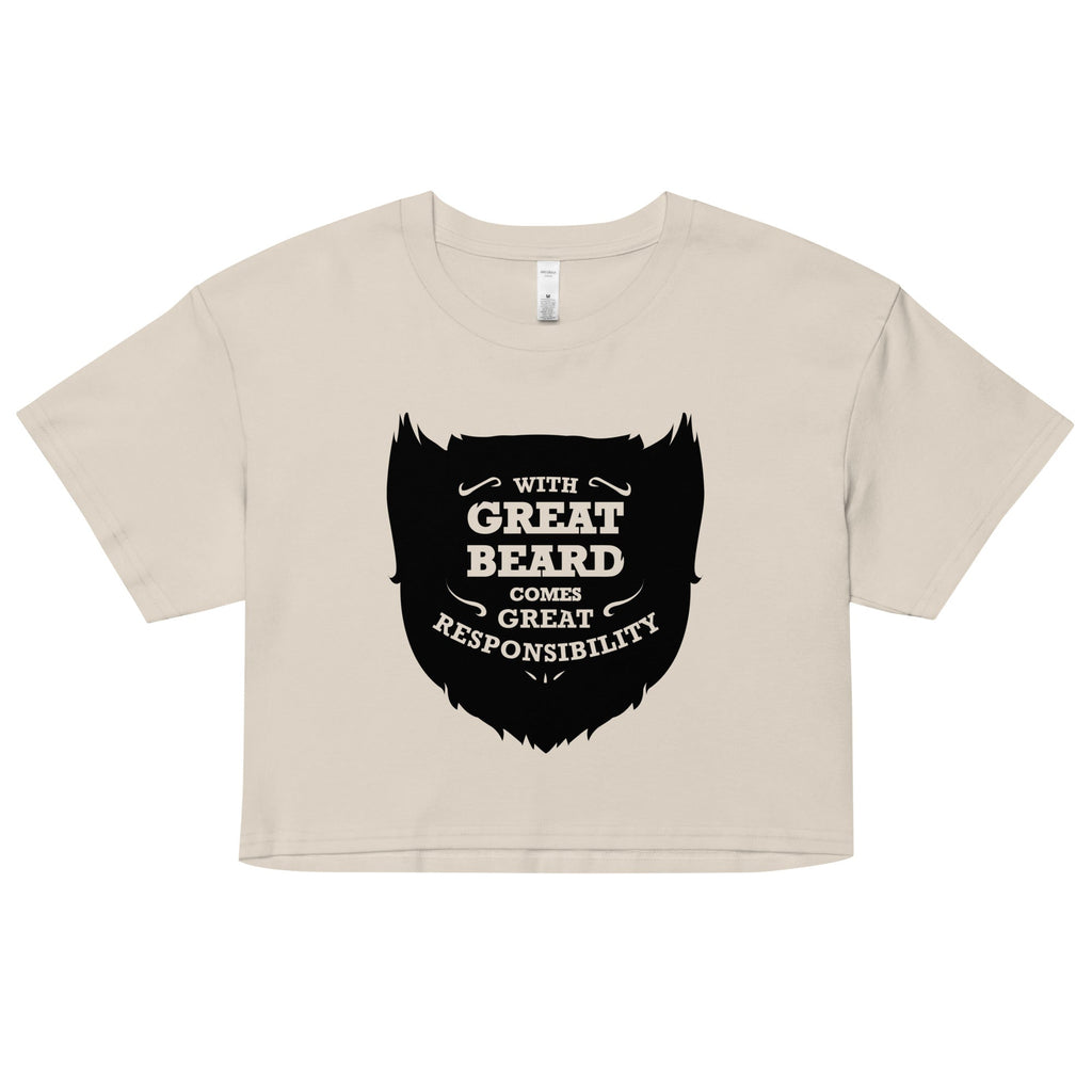 With Great Beard Comes Responsibility Women's Crop Tee product image 5