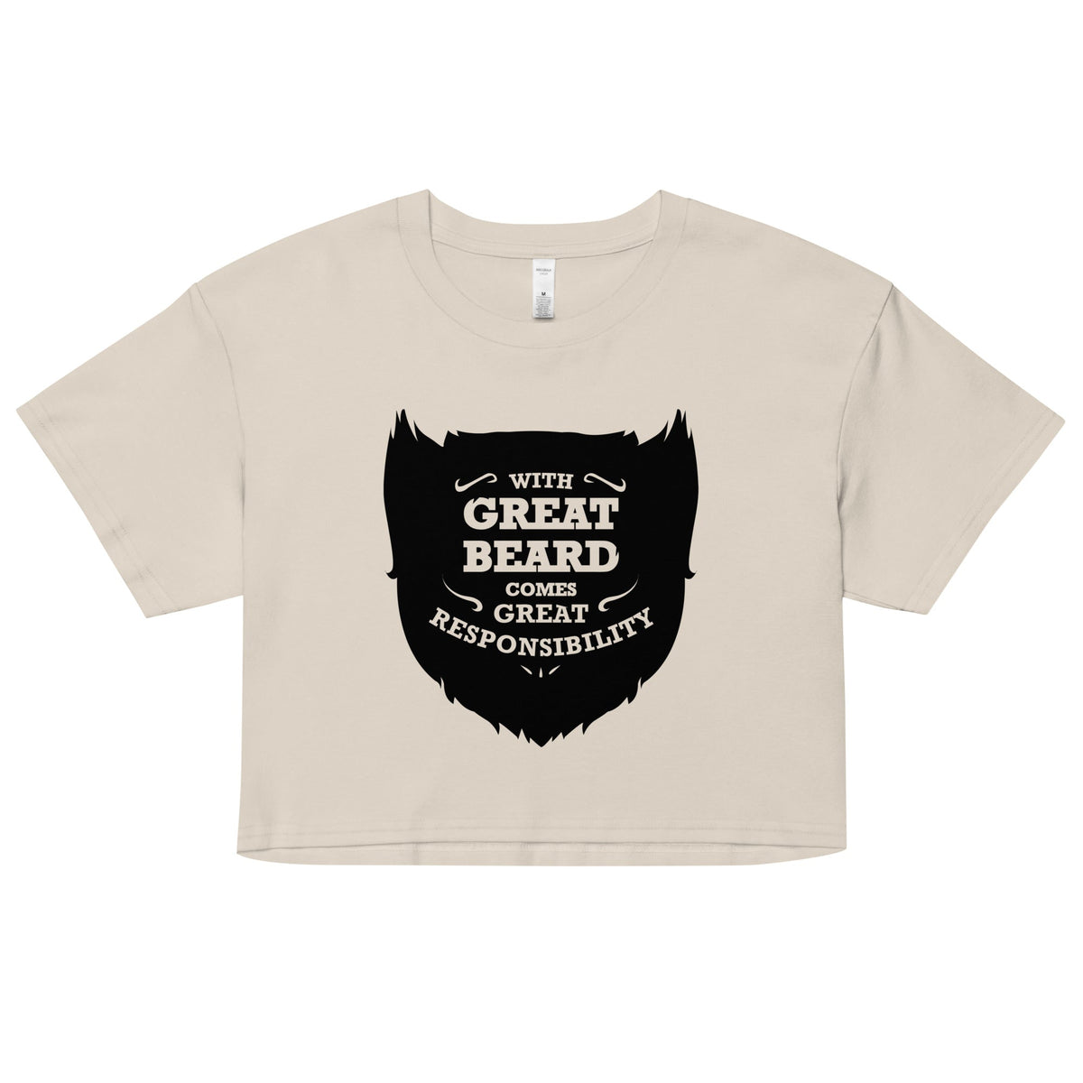 With Great Beard Comes Responsibility Women's Crop Tee product image 5