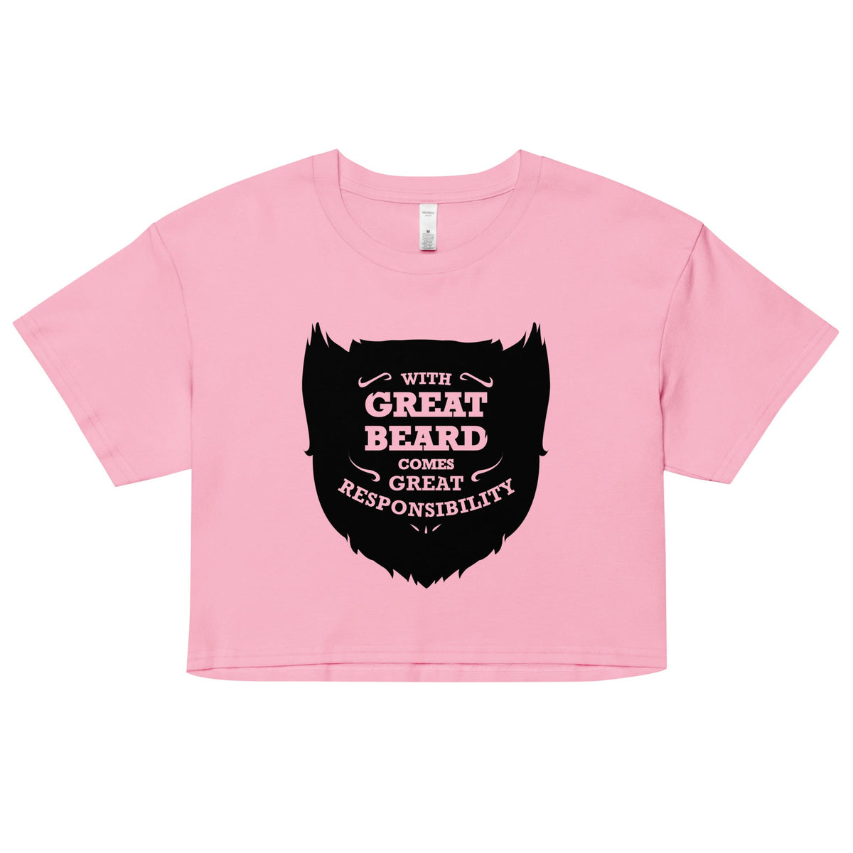 With Great Beard Comes Responsibility Women's Crop Tee product image 3
