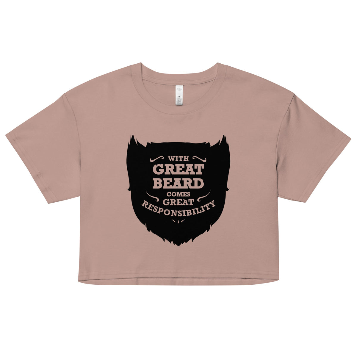 With Great Beard Comes Responsibility Women's Crop Tee product image 2