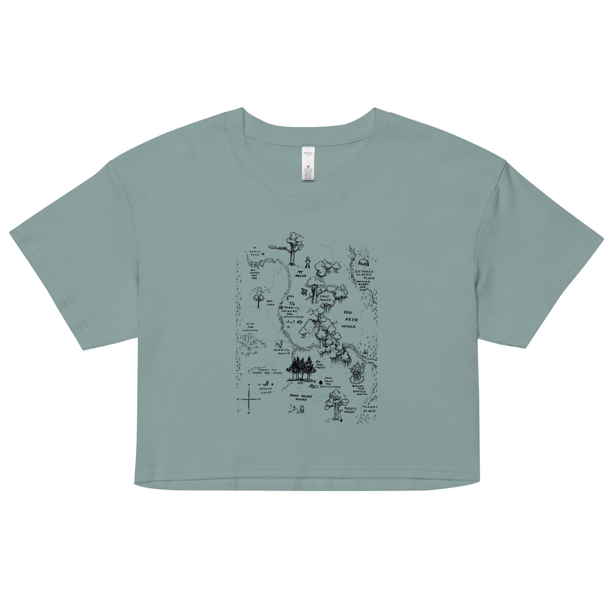 100 Acre Map Women's Crop Tee product image 1