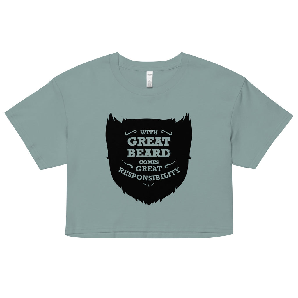 With Great Beard Comes Responsibility Women's Crop Tee product image 1