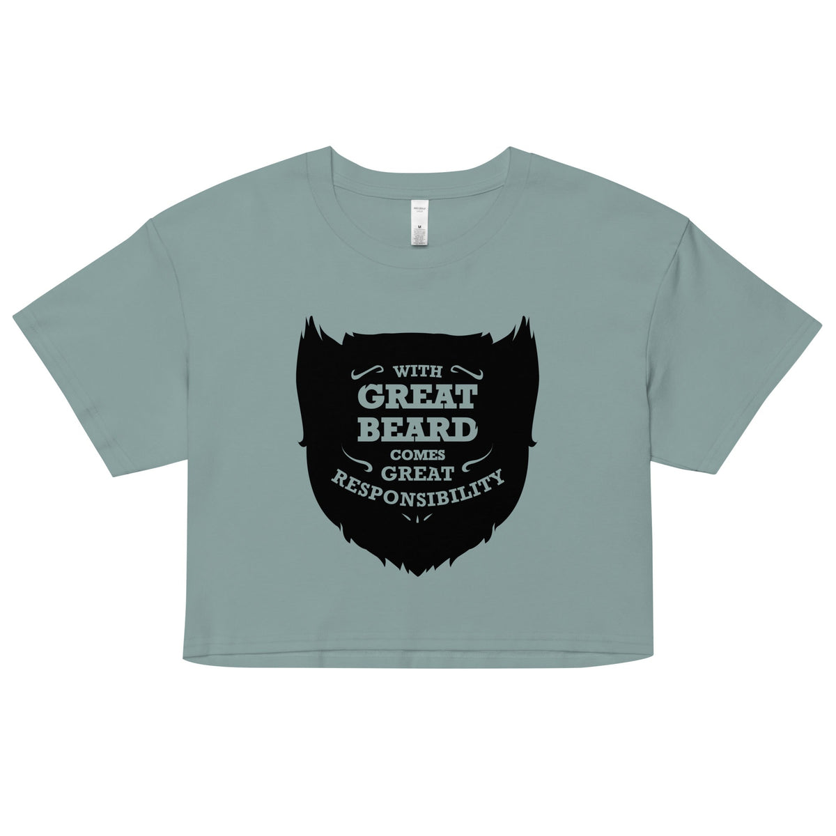 With Great Beard Comes Responsibility Women's Crop Tee product image 1