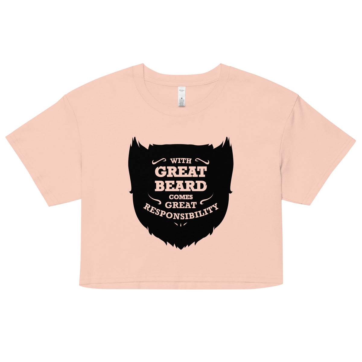 With Great Beard Comes Responsibility Women's Crop Tee product image 4