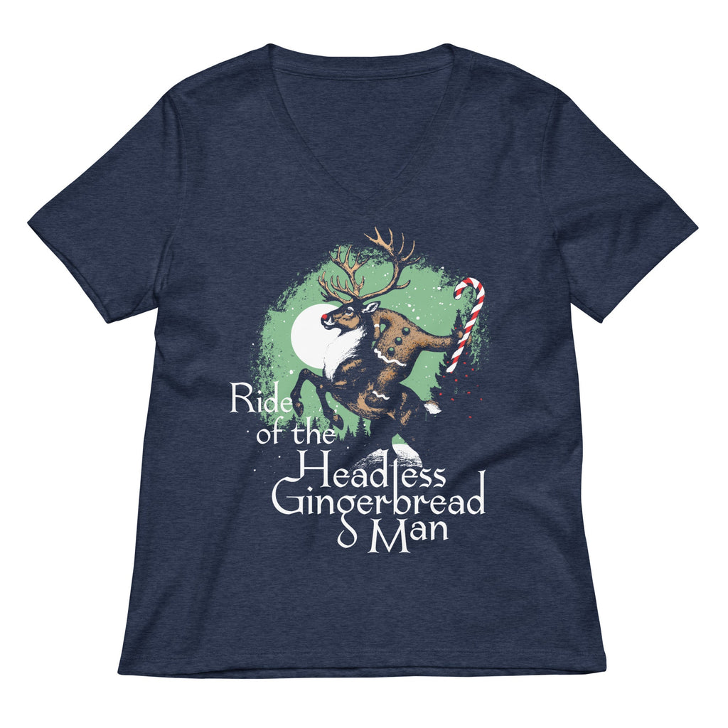 Ride Of The Headless Gingerbread Man Women's V-Neck Tee product image 2