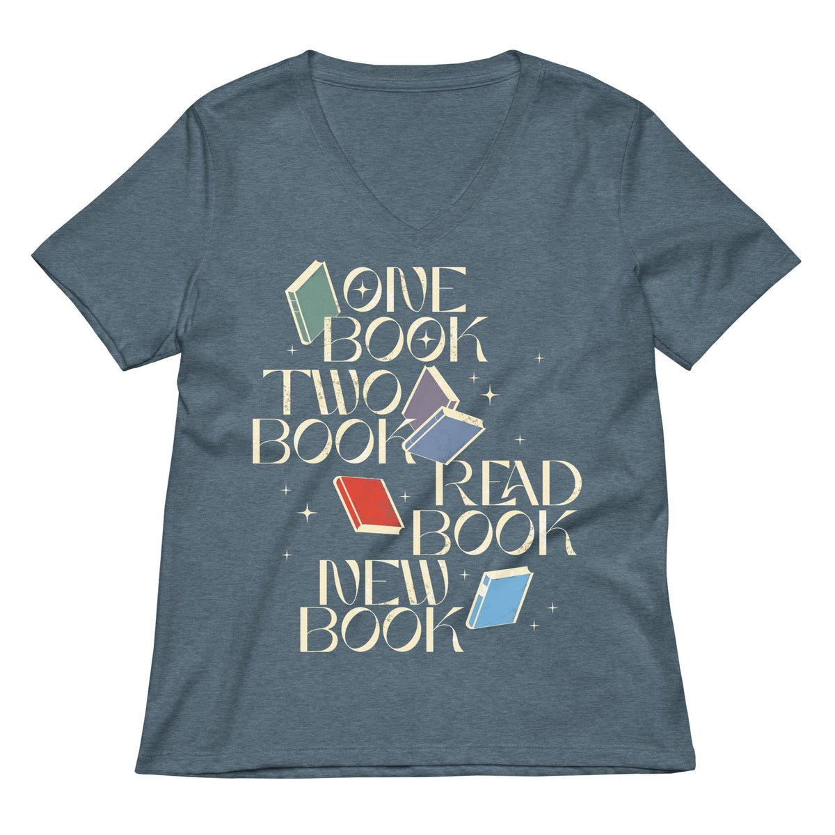 One Book Two Read New Women's V-Neck Tee product image 4