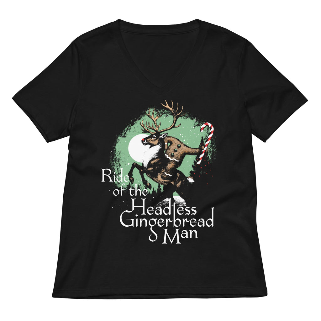 Ride Of The Headless Gingerbread Man Women's V-Neck Tee product image 1